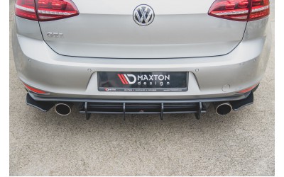 Street Pro Rear Side Splitters V.2 VW Golf 7 GTI - Black