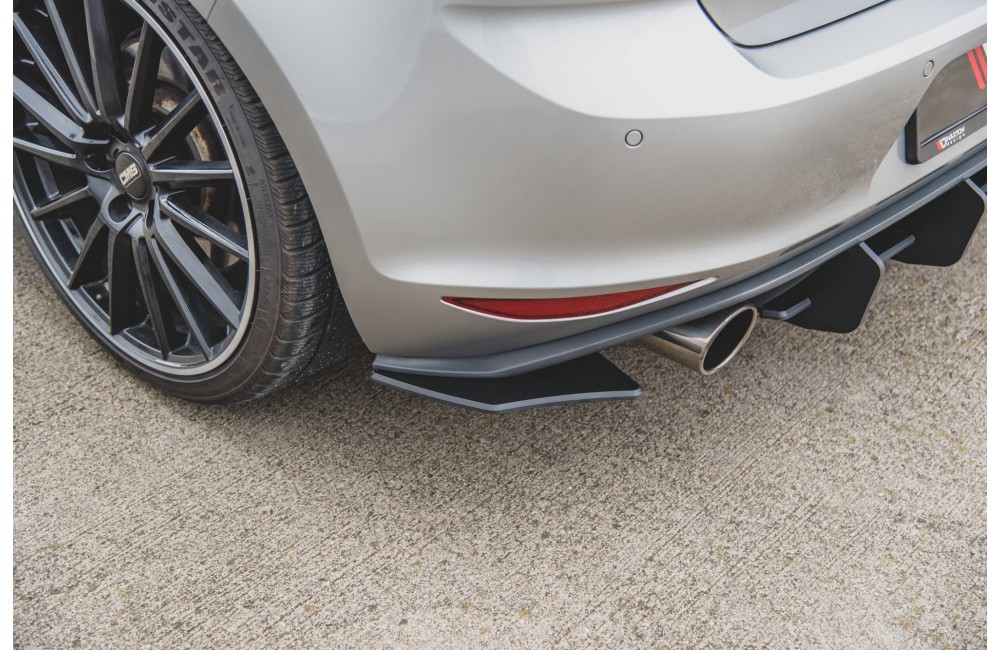 Street Pro Rear Side Splitters V.2 VW Golf 7 GTI - Black Street Pro Rear Side Splitters V.2 VW Golf 7 GTI - Black