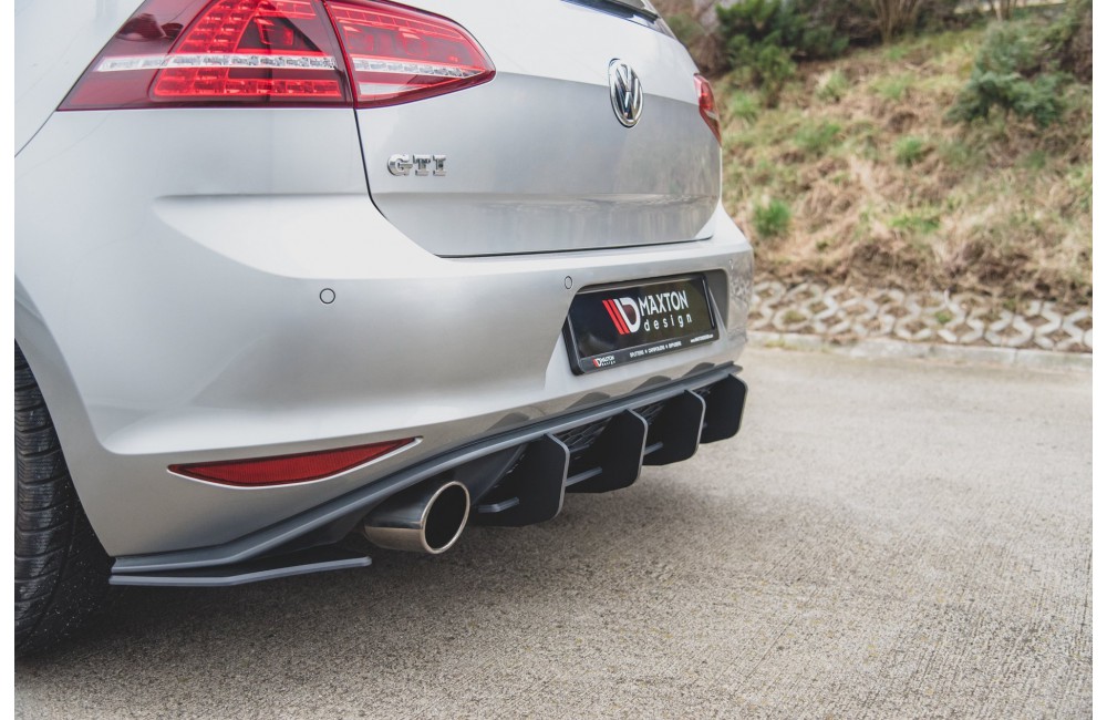 Street Pro Rear Side Splitters V.2 VW Golf 7 GTI - Black Street Pro Rear Side Splitters V.2 VW Golf 7 GTI - Black