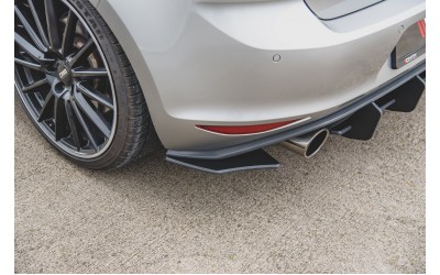 Street Pro Rear Side Splitters V.2 VW Golf 7 GTI - Black