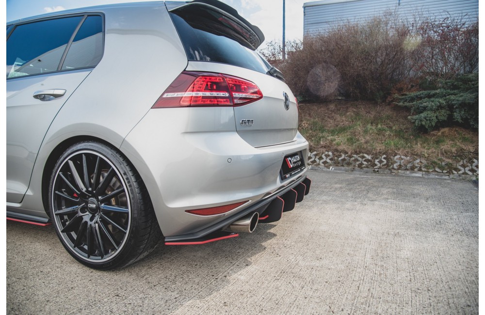 Street Pro Rear Side Splitters V.2 VW Golf 7 GTI - Black Street Pro Rear Side Splitters V.2 VW Golf 7 GTI - Black
