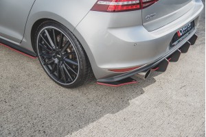 Street Pro Rear Side Splitters V.2 VW Golf 7 GTI - Black Street Pro Rear Side Splitters V.2 VW Golf 7 GTI - Black