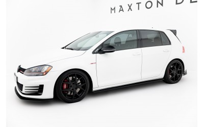 Street Pro Side Skirts Diffusers VW Golf 7 GTI - Black