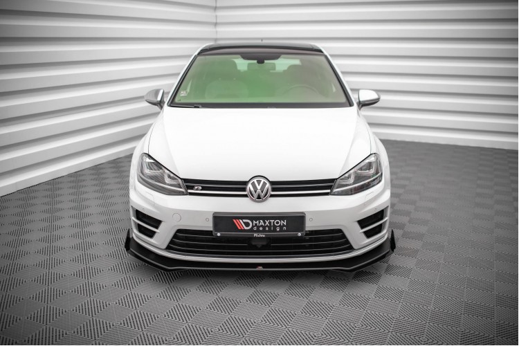 Street Pro Front Splitter V.1 + Flaps Volkswagen Golf R Mk7