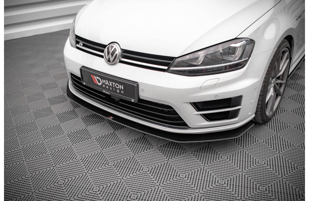 Street Pro Front Splitter V.2 Volkswagen Golf R Mk7 - Black