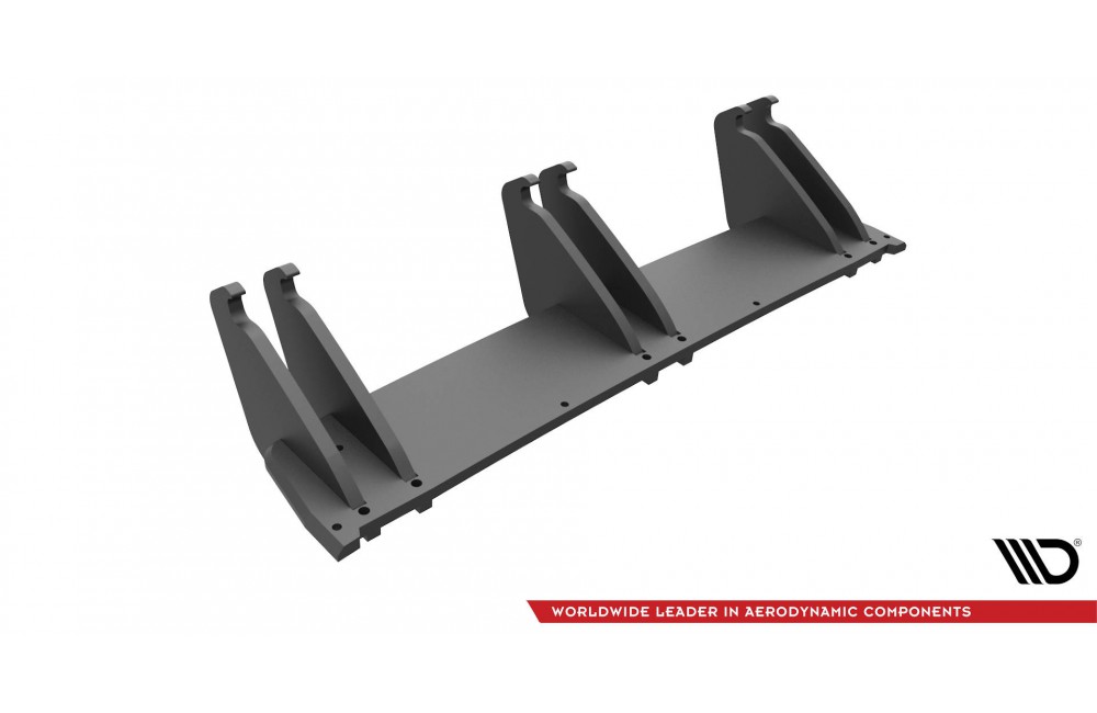 Street Pro Rear Diffuser Volkswagen Golf R Mk7 - Black