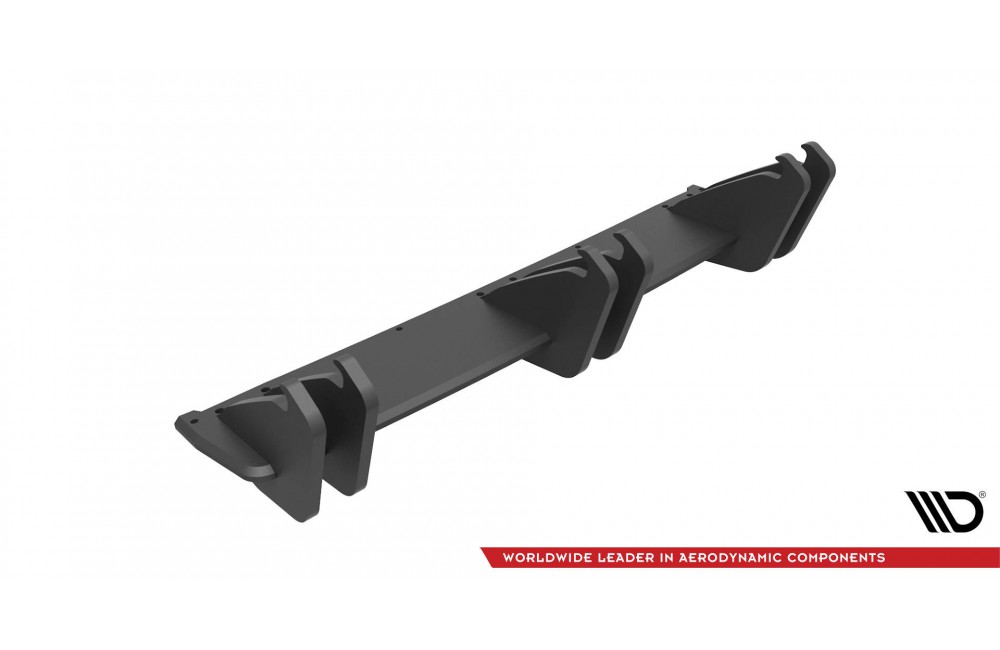 Street Pro Rear Diffuser Volkswagen Golf R Mk7 - Black
