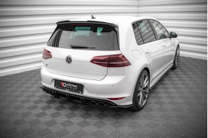 Street Pro Rear Side Splitters Volkswagen Golf R Mk7 - Black Street Pro Rear Side Splitters Volkswagen Golf R Mk7 - Black