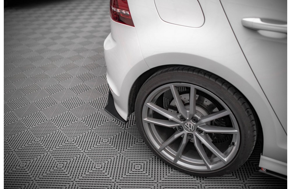 Street Pro Rear Side Splitters Volkswagen Golf R Mk7 - Black Street Pro Rear Side Splitters Volkswagen Golf R Mk7 - Black