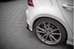 Street Pro Rear Side Splitters Volkswagen Golf R Mk7 - Black Street Pro Rear Side Splitters Volkswagen Golf R Mk7 - Black