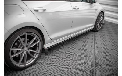 Street Pro Side Skirts Diffusers Volkswagen Golf R Mk7 - Black