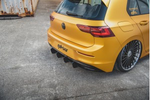 Street Pro Rear Diffuser V.2 Volkswagen Golf Mk8 - Black