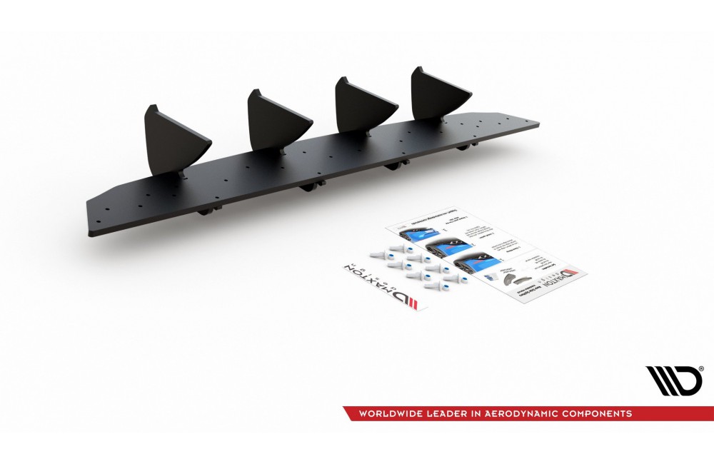 Street Pro Rear Diffuser V.2 Volkswagen Golf Mk8 - Black
