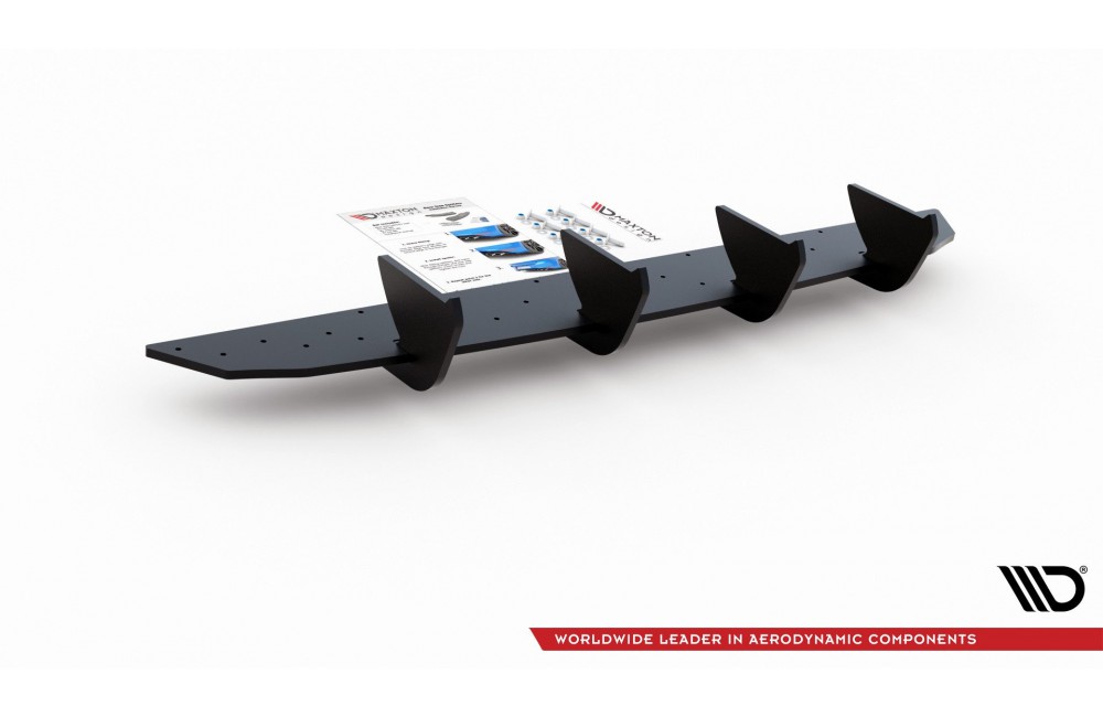 Street Pro Rear Diffuser V.2 Volkswagen Golf Mk8 - Black
