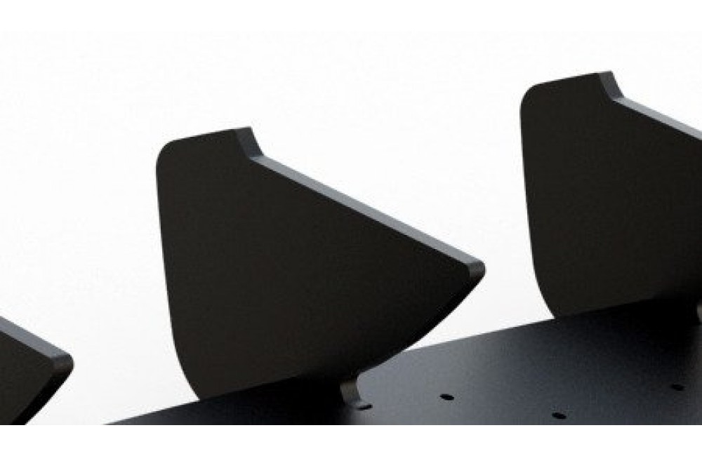 Street Pro Rear Diffuser V.2 Volkswagen Golf Mk8 - Black