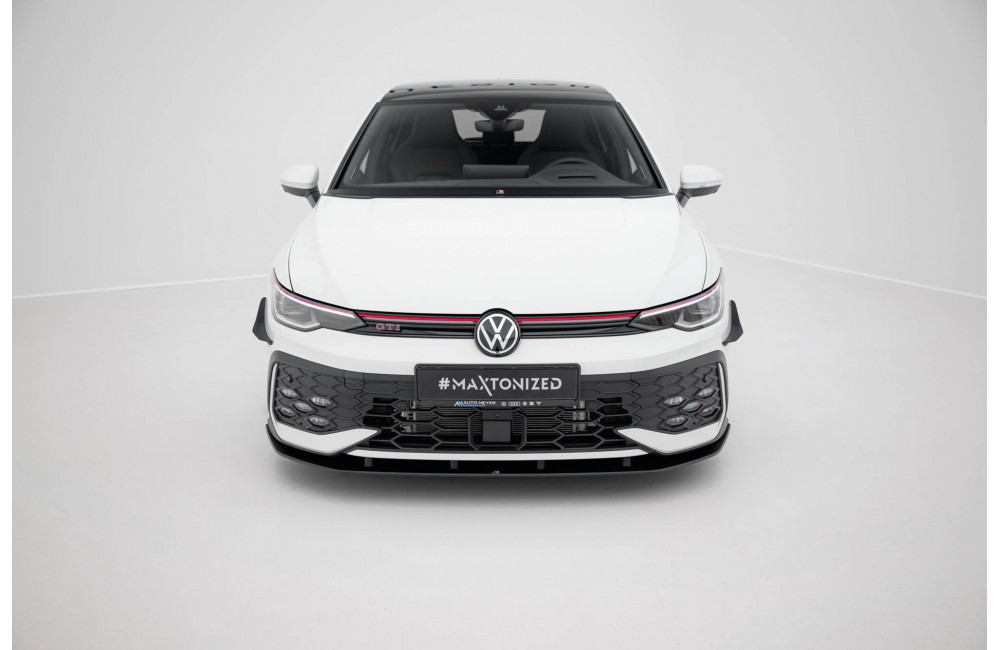 Street Pro Front Splitter Volkswagen Golf GTI / GTE / R-Line Mk8 Facelift - Black
