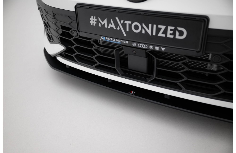 Street Pro Front Splitter Volkswagen Golf GTI / GTE / R-Line Mk8 Facelift - Black