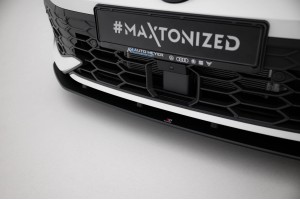 Street Pro Front Splitter Volkswagen Golf GTI / GTE / R-Line Mk8 Facelift - Black