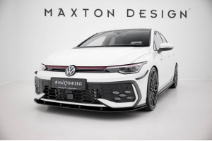 Street Pro Front Splitter Volkswagen Golf GTI / GTE / R-Line Mk8 Facelift - Black