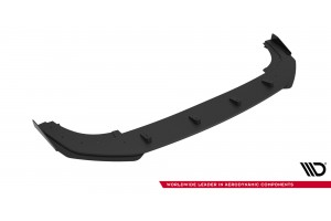 Street Pro Front Splitter + Flaps Volkswagen Golf GTI / GTE / R-Line Mk8 Facelift - Black + Gloss Flaps