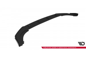 Street Pro Front Splitter + Flaps Volkswagen Golf GTI / GTE / R-Line Mk8 Facelift - Black + Gloss Flaps