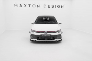 Street Pro Front Splitter V.2 Volkswagen Golf GTI / GTE / R-Line Mk8 Facelift - Black