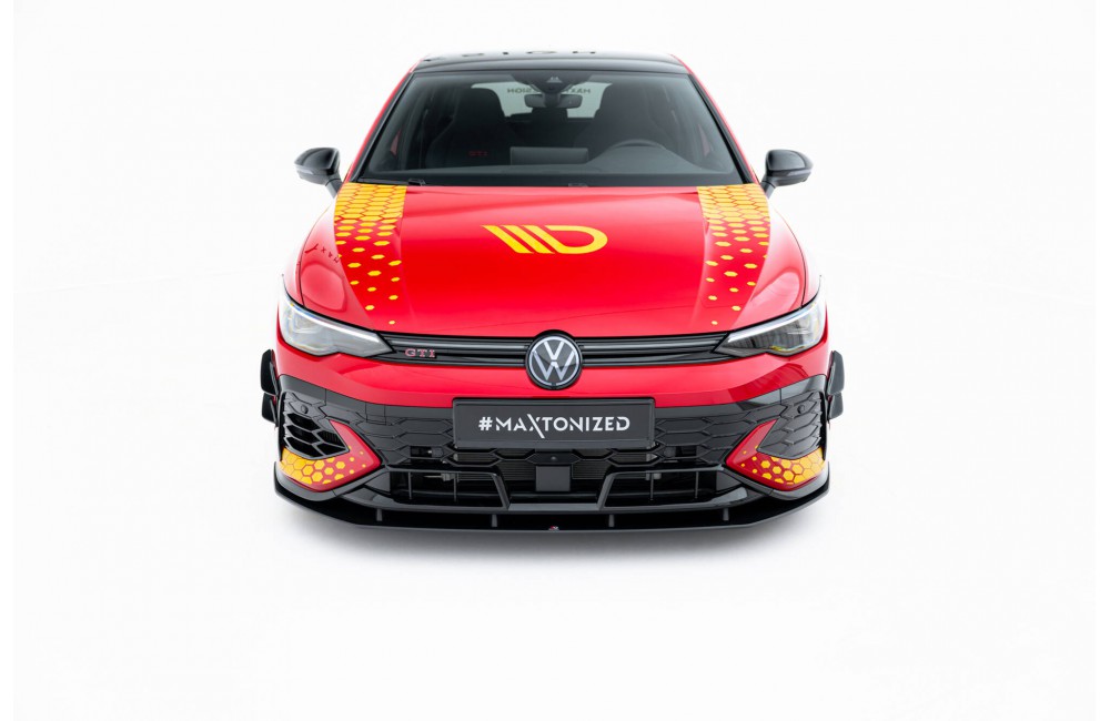 Street Pro Front Splitter Volkswagen Golf GTI Clubsport Mk8 Facelift - Black