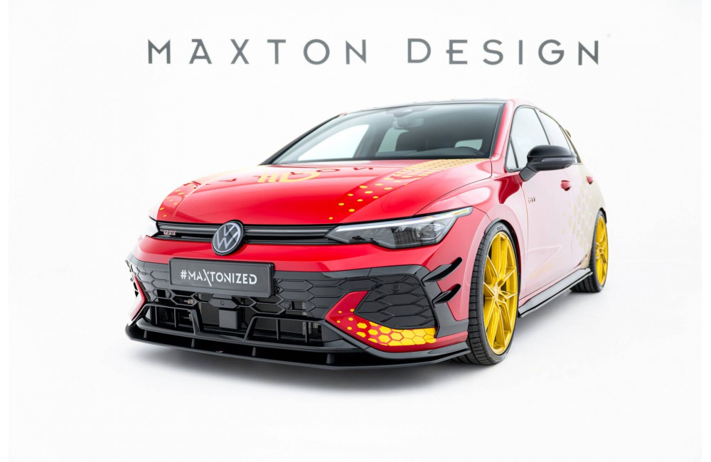 Street Pro Front Splitter Volkswagen Golf GTI Clubsport Mk8 Facelift - Black