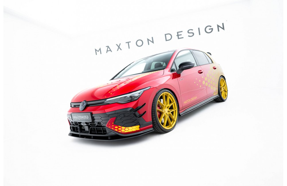 Street Pro Front Splitter Volkswagen Golf GTI Clubsport Mk8 Facelift - Black