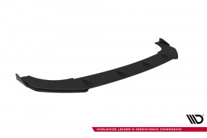 Street Pro Front Splitter + Flaps Volkswagen Golf GTI Clubsport Mk8 Facelift - Black + Gloss Flaps