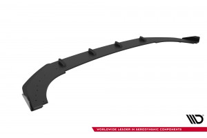 Street Pro Front Splitter + Flaps Volkswagen Golf GTI Clubsport Mk8 Facelift - Black + Gloss Flaps