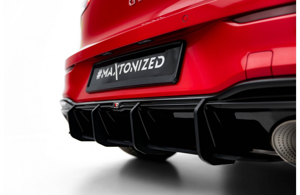 Street Pro Rear Diffuser V.1 Volkswagen Golf GTI Clubsport Mk8 Facelift - Black