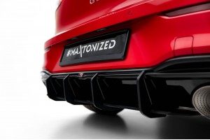 Street Pro Rear Diffuser V.1 Volkswagen Golf GTI Clubsport Mk8 Facelift - Black