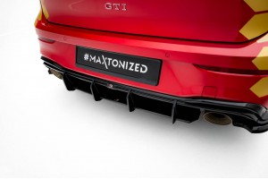 Street Pro Rear Diffuser V.1 Volkswagen Golf GTI Clubsport Mk8 Facelift - Black