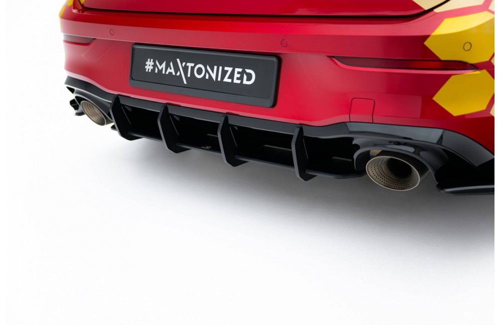 Street Pro Rear Diffuser V.2 Volkswagen Golf GTI Clubsport Mk8 Facelift - Black