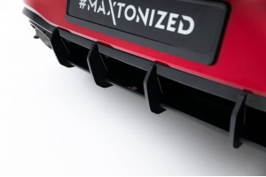 Street Pro Rear Diffuser V.2 Volkswagen Golf GTI Clubsport Mk8 Facelift - Black
