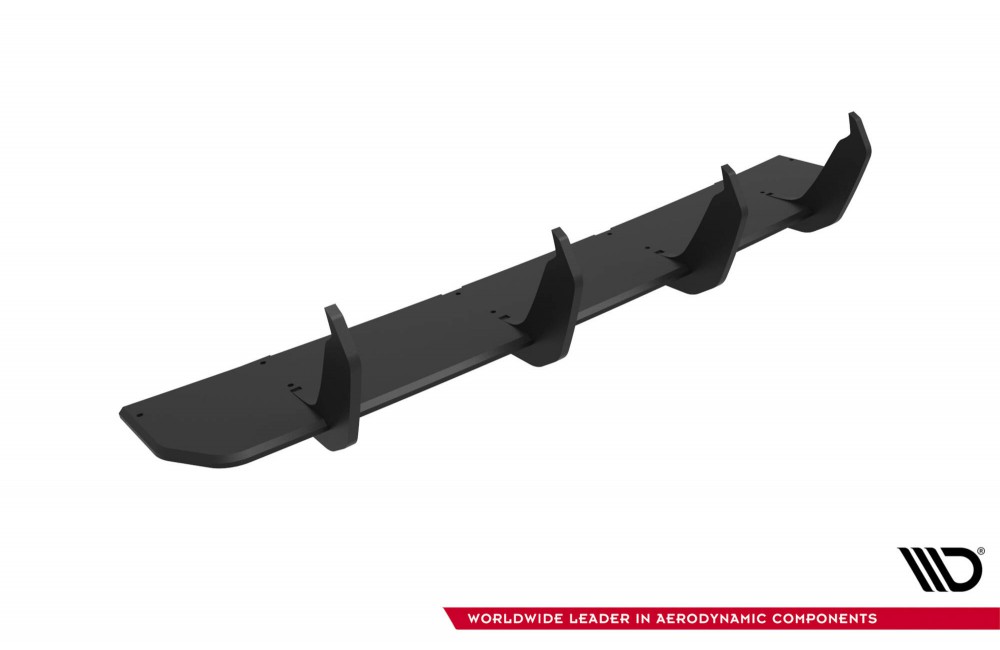 Street Pro Rear Diffuser V.2 Volkswagen Golf GTI Clubsport Mk8 Facelift - Black