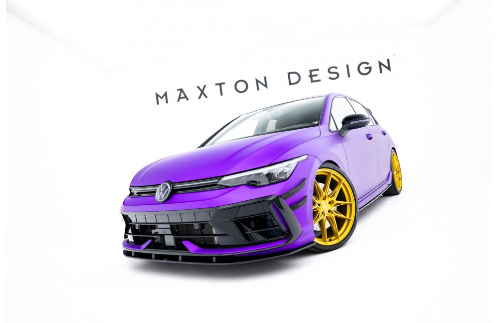 Street Pro Front Splitter Volkswagen Golf R Mk8 Facelift - Black