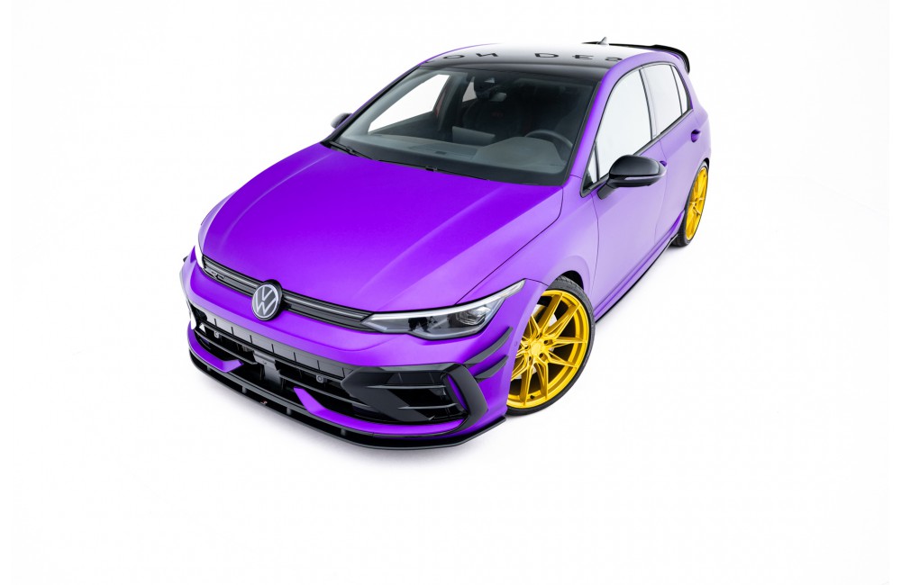 Street Pro Front Splitter Volkswagen Golf R Mk8 Facelift - Black