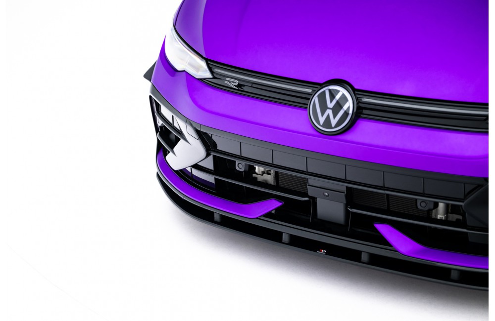 Street Pro Front Splitter Volkswagen Golf R Mk8 Facelift - Black