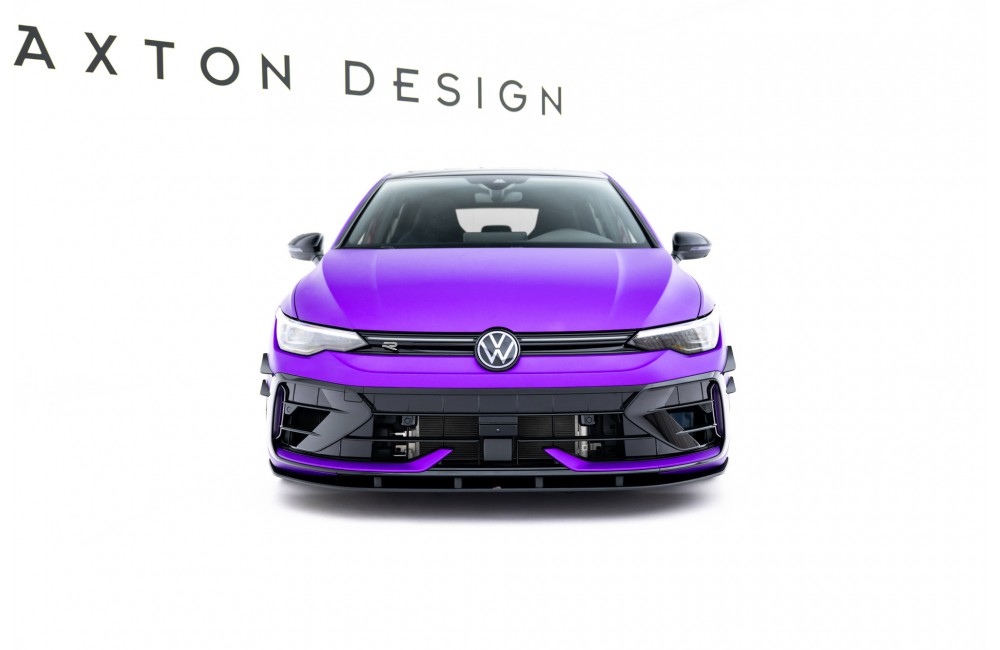Street Pro Front Splitter Volkswagen Golf R Mk8 Facelift - Black