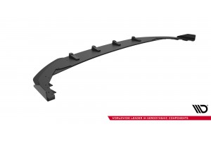Street Pro Front Splitter + Flaps Volkswagen Golf R Mk8 Facelift - Black + Gloss Flaps