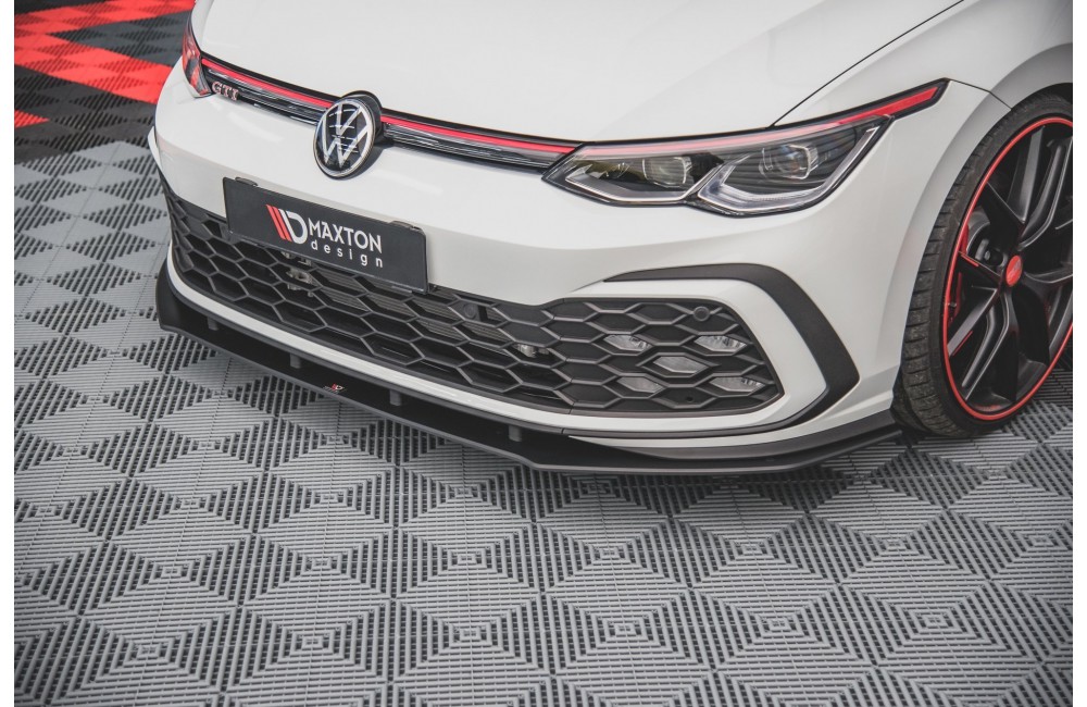 Street Pro Front Splitter Volkswagen Golf GTI / GTE / GTD / R-Line Mk8 - Black