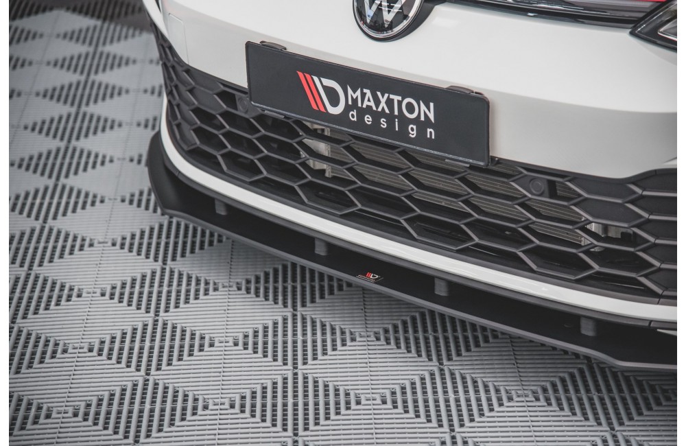 Street Pro Front Splitter Volkswagen Golf GTI / GTE / GTD / R-Line Mk8 - Black