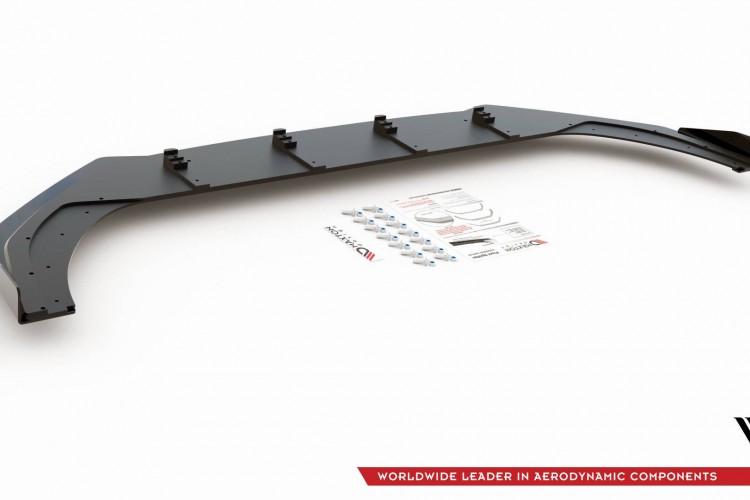 Street Pro Μπροστινός Splitter + Flaps Volkswagen Golf GTI / GTE / GTD / R-Line Mk8