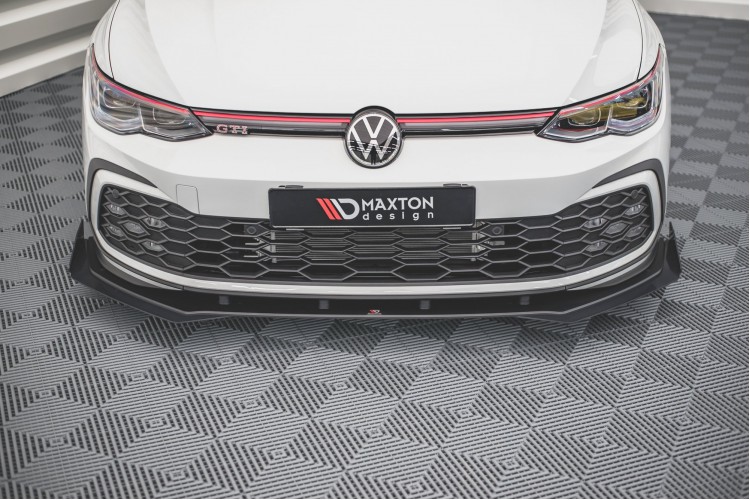 Street Pro Μπροστινός Splitter + Flaps Volkswagen Golf GTI / GTE / GTD / R-Line Mk8