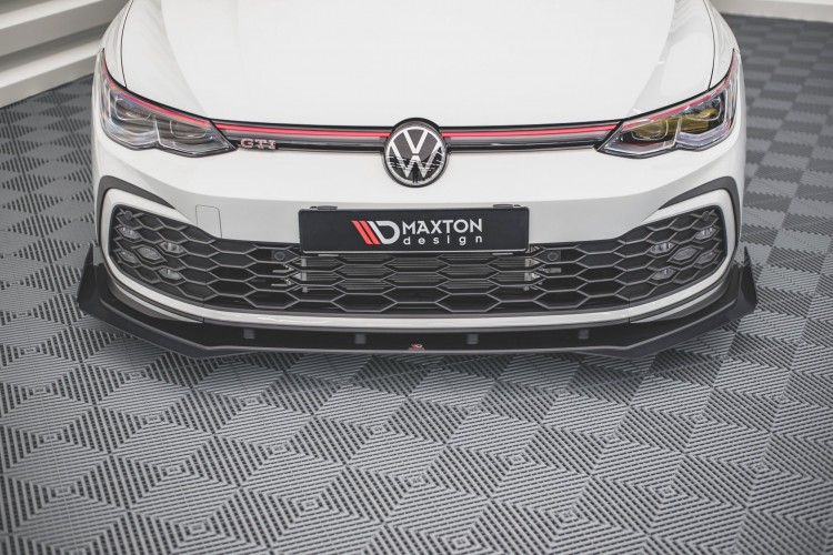 Street Pro Μπροστινός Splitter + Flaps Volkswagen Golf GTI / GTE / GTD / R-Line Mk8