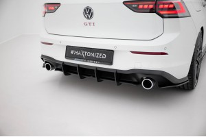Street Pro Rear Diffuser V.1 Volkswagen Golf GTI Mk8 - Black