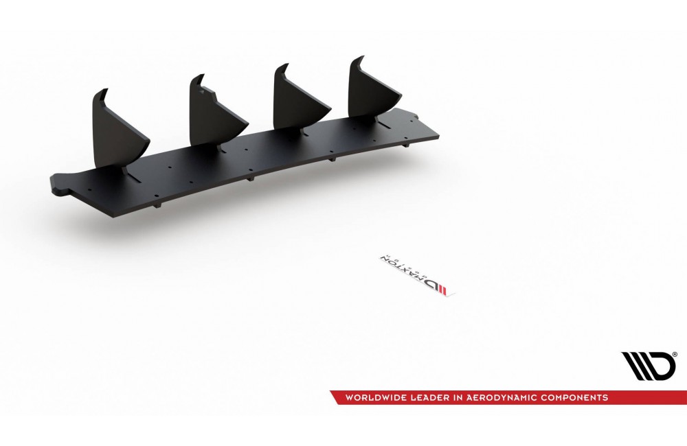 Street Pro Rear Diffuser V.1 Volkswagen Golf GTI Mk8 - Black