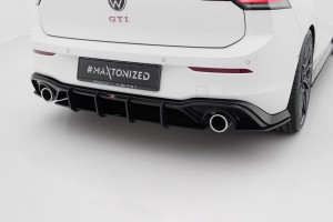 Street Pro Rear Diffuser V.3 Volkswagen Golf GTI Mk8 - Black